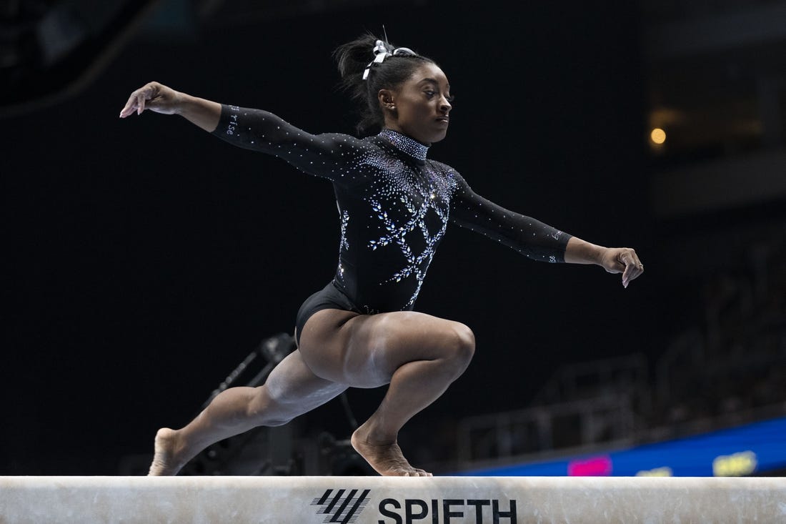 Simone Biles Delivers Record Eighth U S Championship Field Level