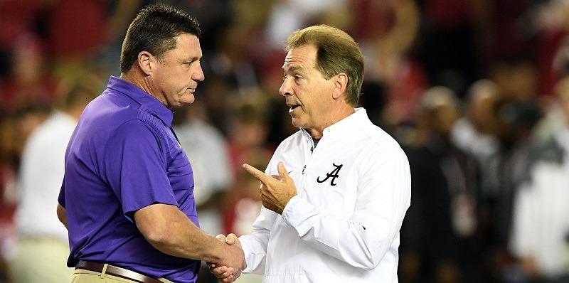 Ed Orgeron, Nick Saban