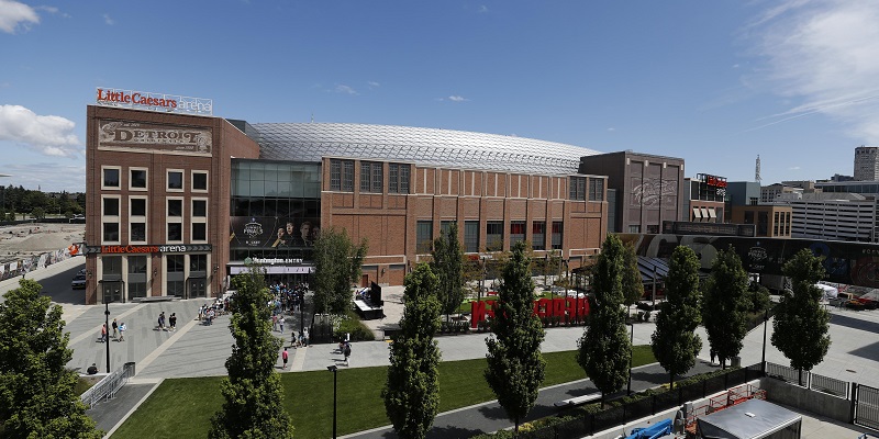 little caesars arena, Pistons