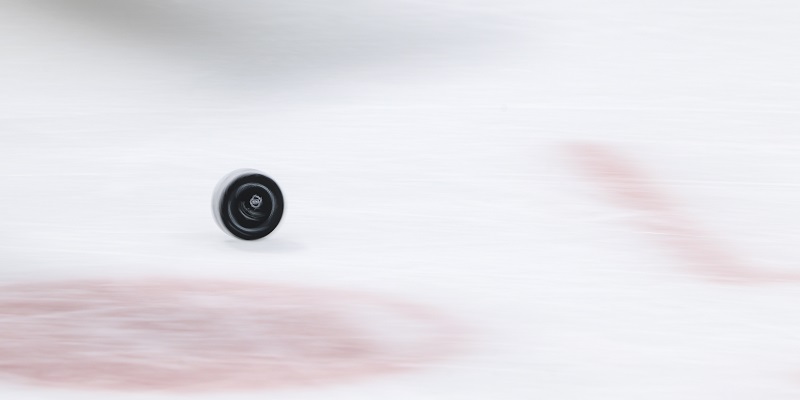 NHL logo, puck