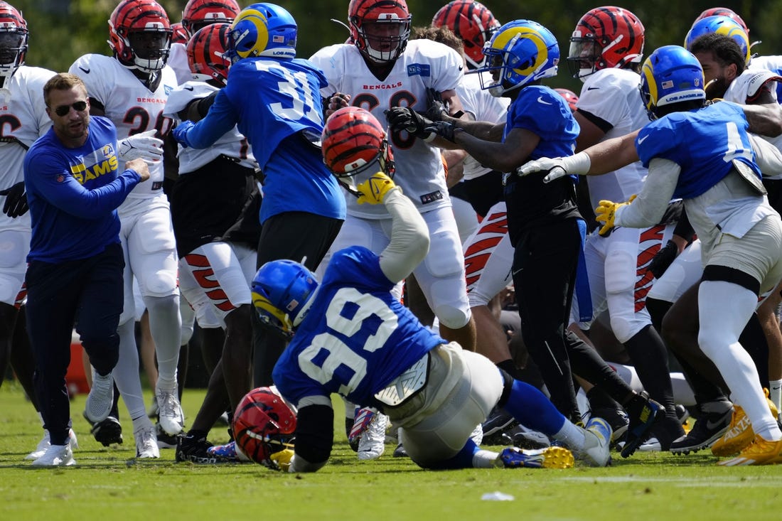 Helmets, Fists Fly As Rams And Bengals Brawl In Practice - Field Level ...