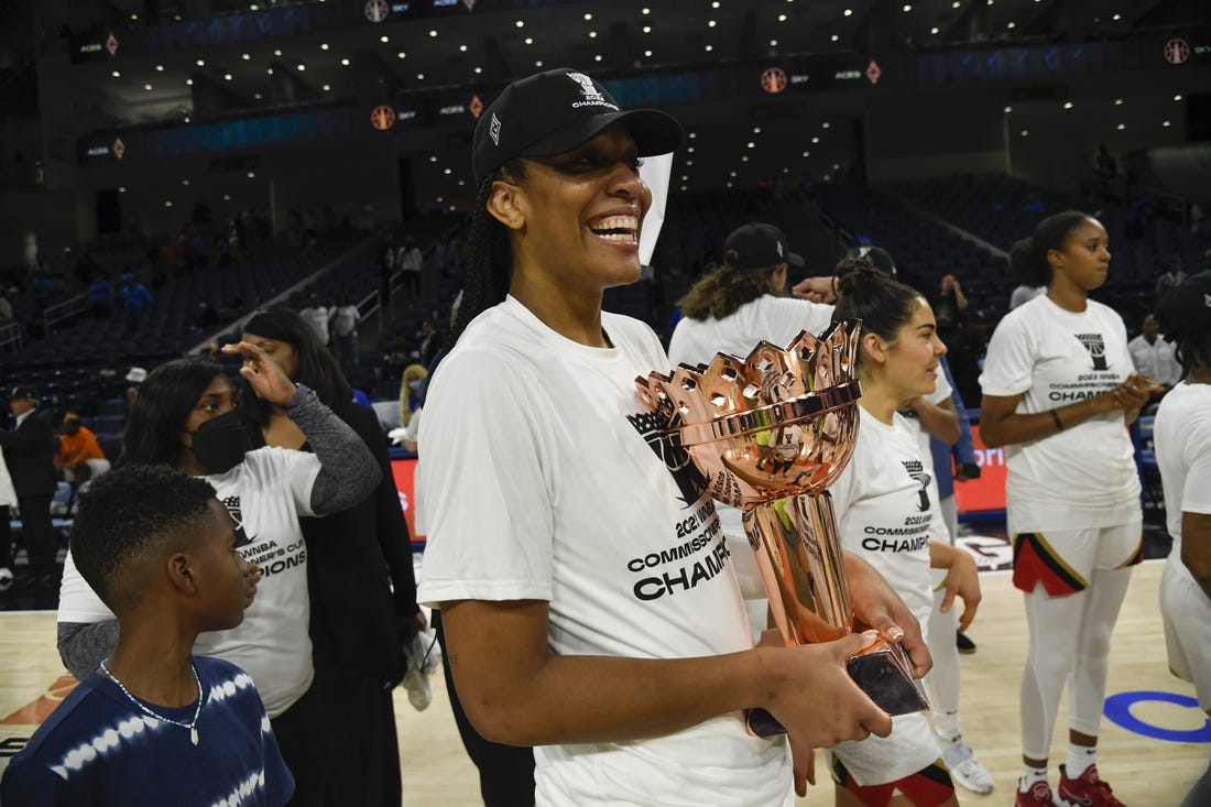 Aces F A'ja Wilson Wins Second WNBA MVP Award - Field Level Media ...