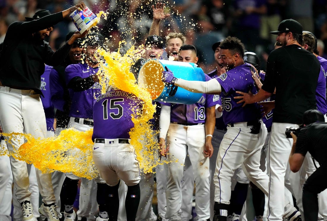 Randal Grichuk, Colorado Rockies defeat Milwaukee Brewers in 10