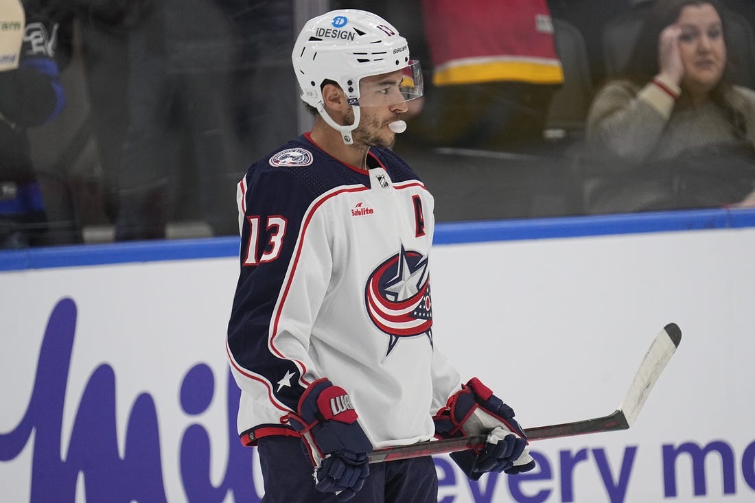 Blue Jackets' Johnny Gaudreau (lower Body) Out Vs. Stars - Field Level ...