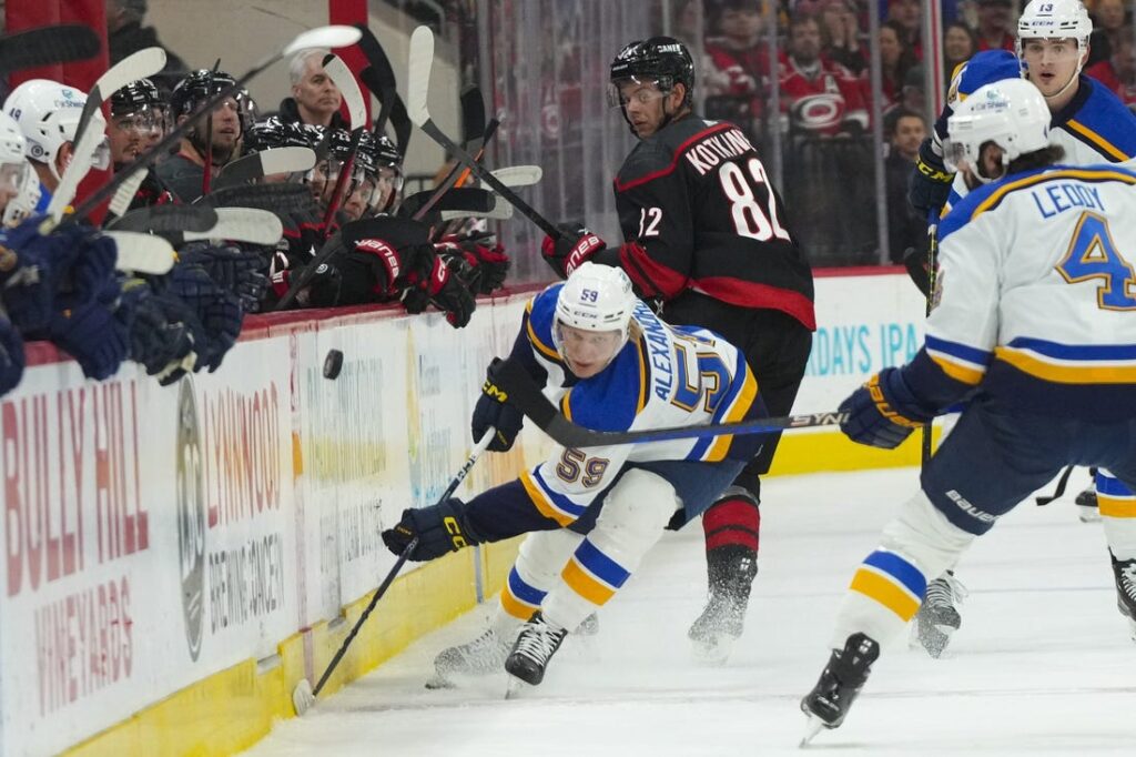 Andrei Svechnikov Snaps Long Drought, Hurricanes Top Blues - Field ...