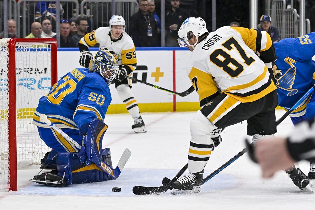 Bryan Rust's OT Goal Lifts Penguins Over Blues - Field Level Media ...