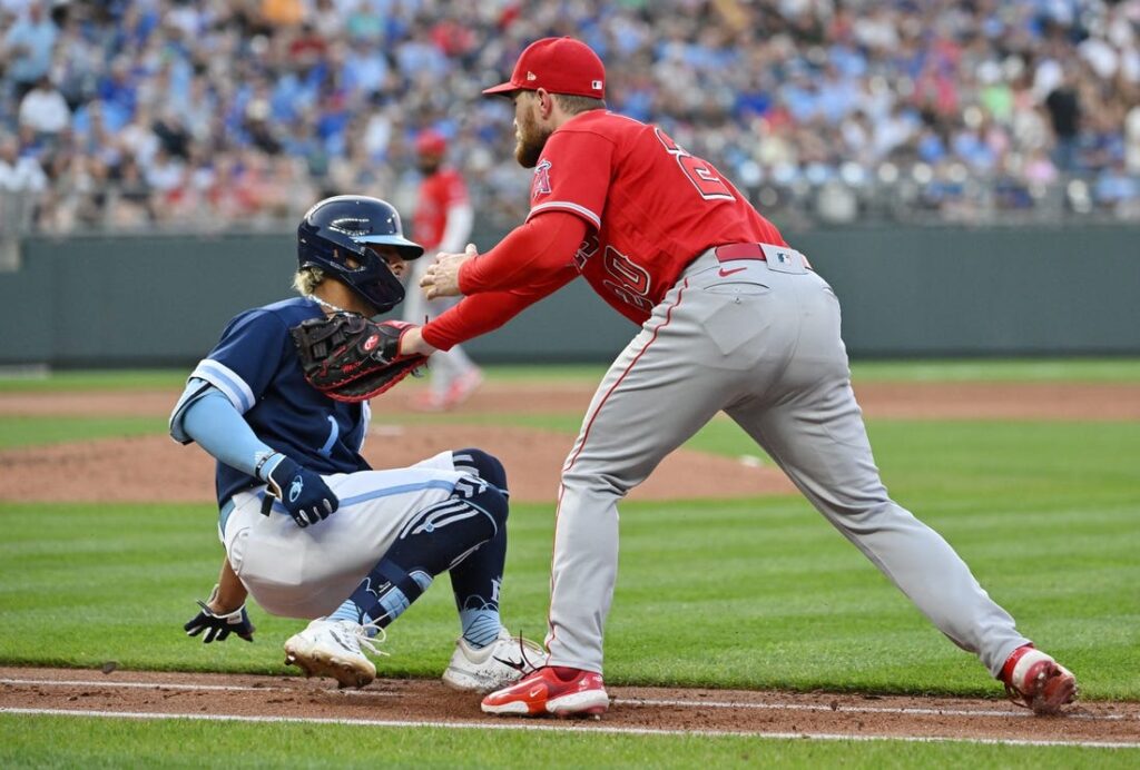 Angels send the Royals to 10th straight loss, winning 3-0