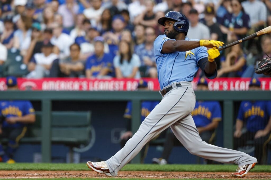 Randy Arozarena gives Rays home-run record in first inning