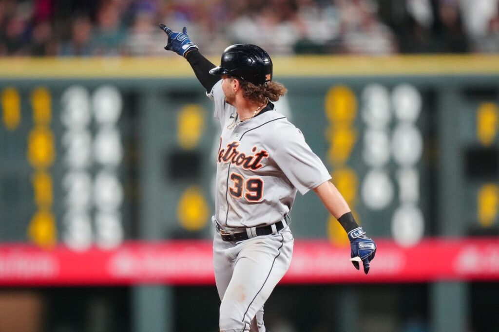 Zach McKinstry's 3-run HR powers Tigers over Rockies in 10 - Field ...