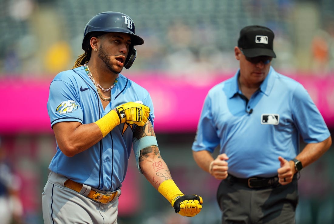 Jose Siri homers twice as Rays down Royals in Game 1 - Field Level ...