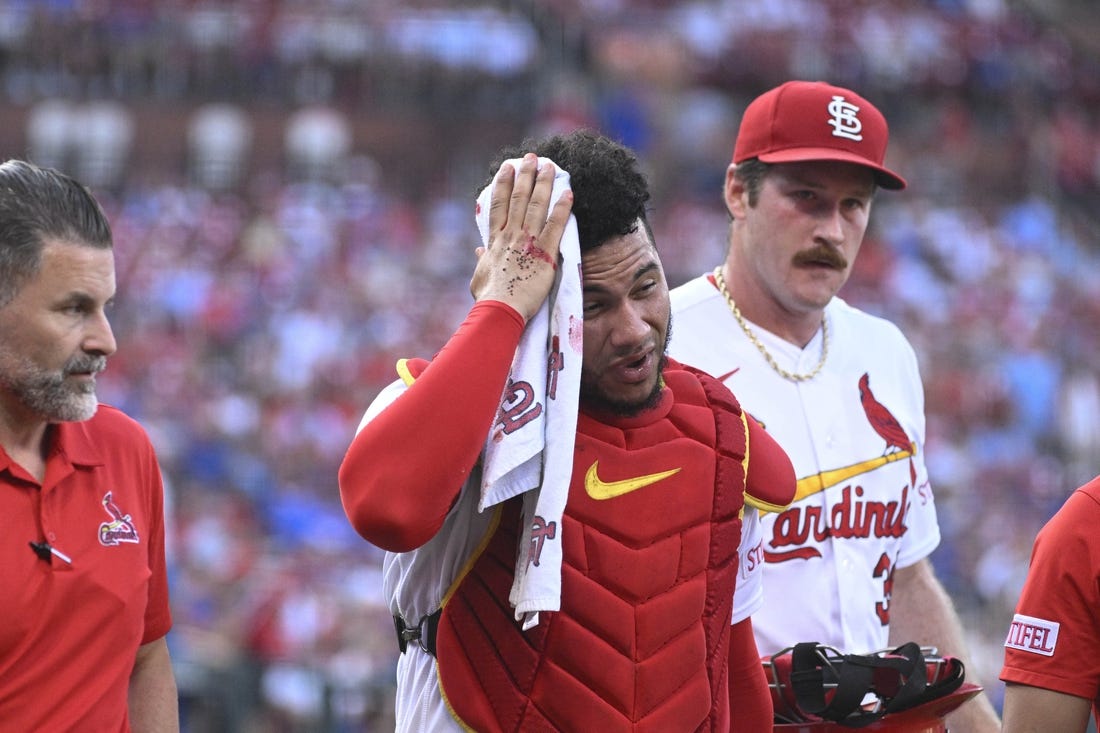 Cardinals RHP Miles Mikolas, manager tossed after hit batter, Major League  Baseball