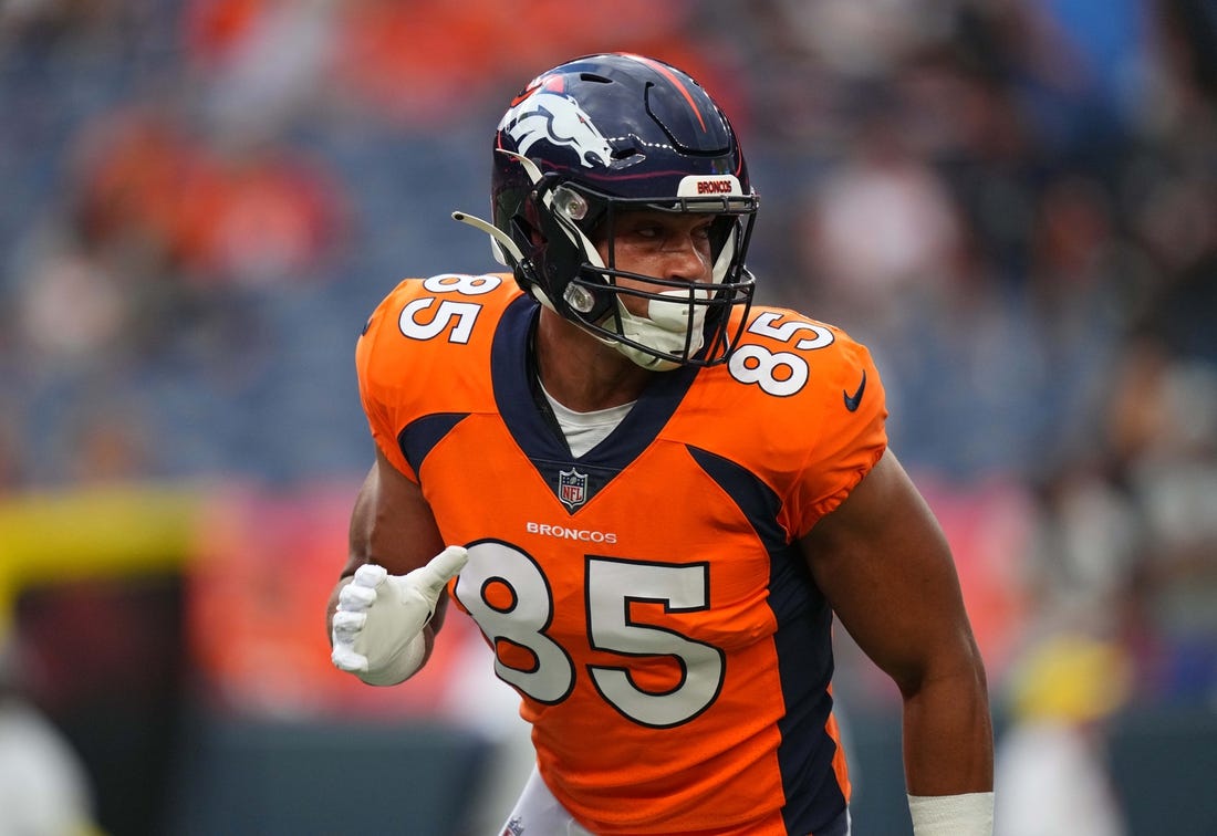 Reports: Broncos trade TE Albert Okwuegbunam to Eagles - Field Level Media  - Professional sports content solutions