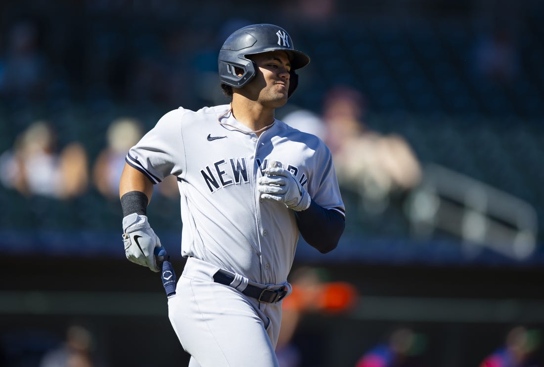 New York Yankees top prospect Jasson Dominguez hits first pro home