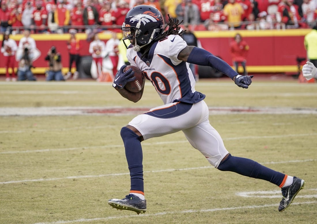 Denver Broncos WR Jerry Jeudy injured at practice