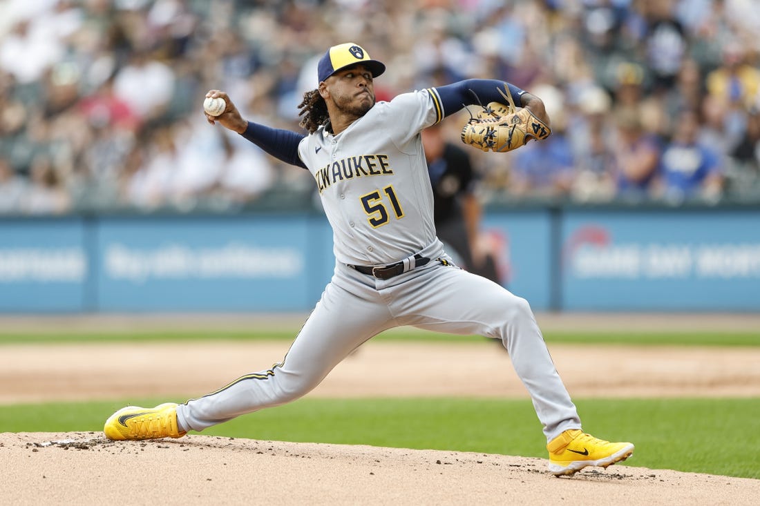 Freddy Peralta, Carlos Santana push Brewers past White Sox