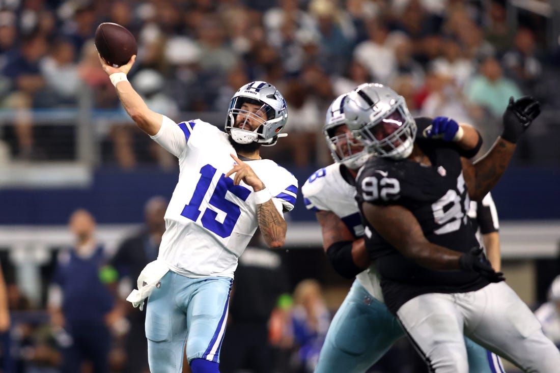 Las Vegas Raiders16-31 Dallas Cowboys, Grier two touchdowns