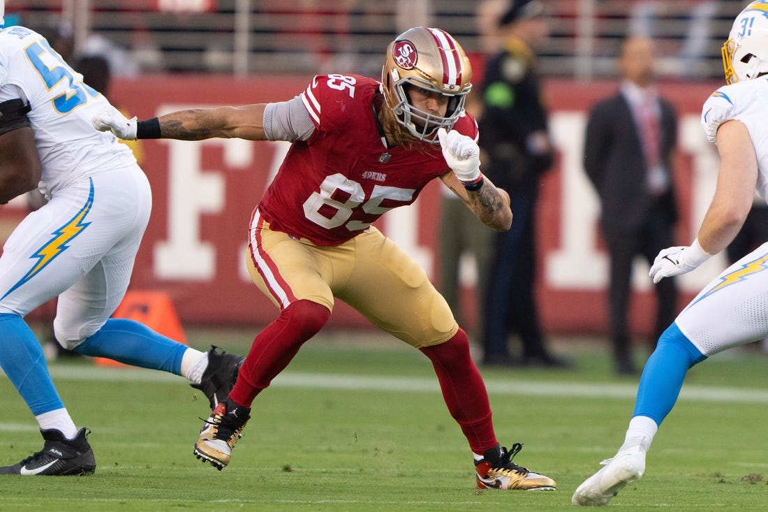 San Francisco 49ers' George Kittle misses practice because of