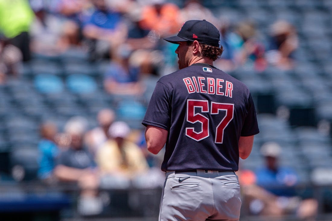 Shane Bieber placed on 15-day IL with sore right elbow