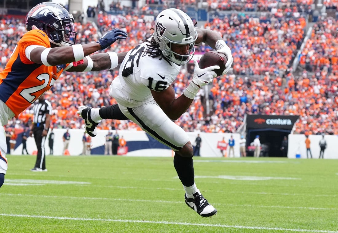 Raiders' Jakobi Meyers placed in concussion protocol after Week 1 collision