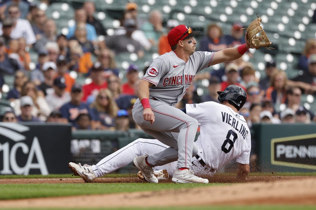 Matt Vierling, Reese Olson propel Tigers past Reds - Field Level Media -  Professional sports content solutions