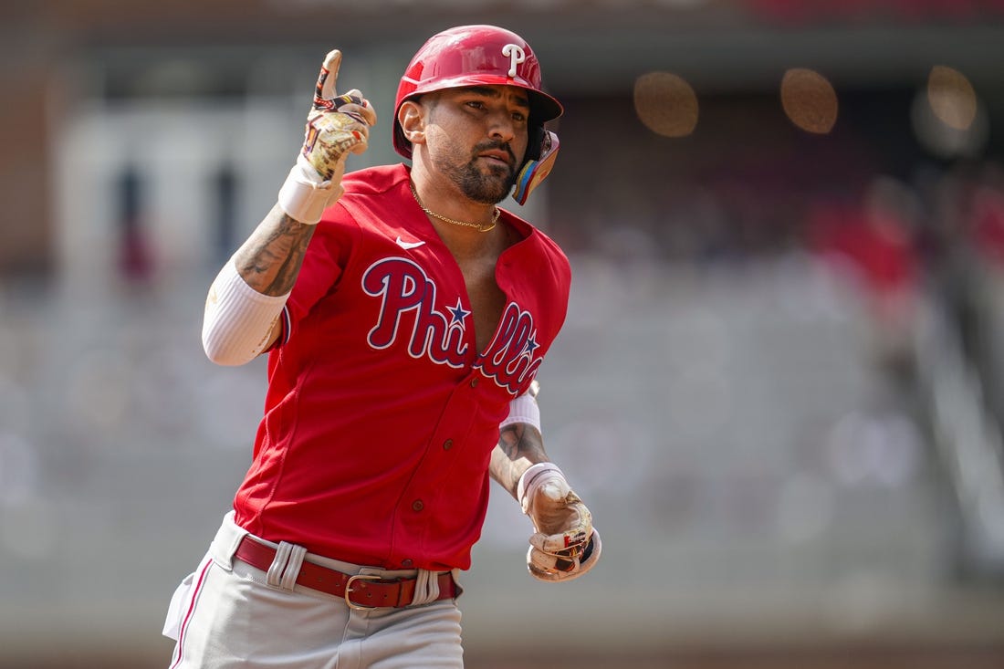 Castellanos comes up big at the plate and in the field, leading Phillies  past Braves 6-5