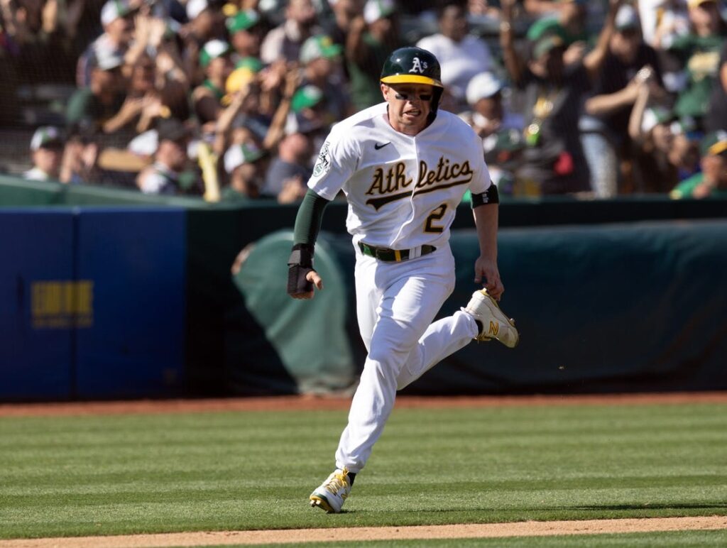 Dany Jimenez of the Oakland Athletics pitches against the Kansas