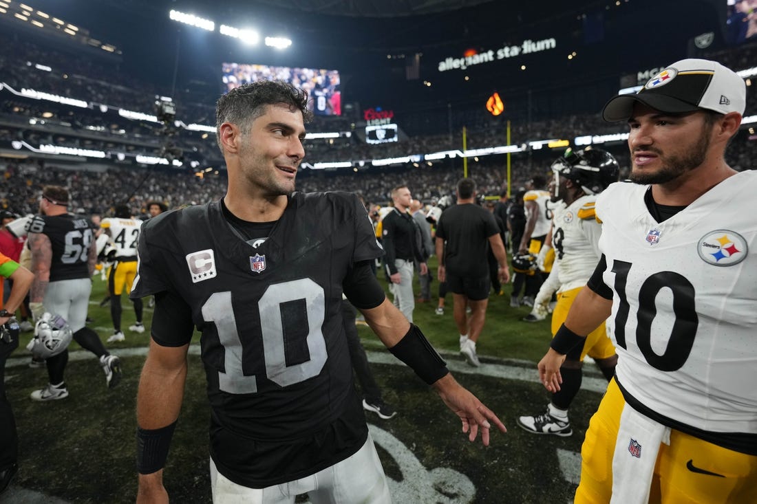 Raiders QB Jimmy Garoppolo (concussion) ruled out vs. Chargers