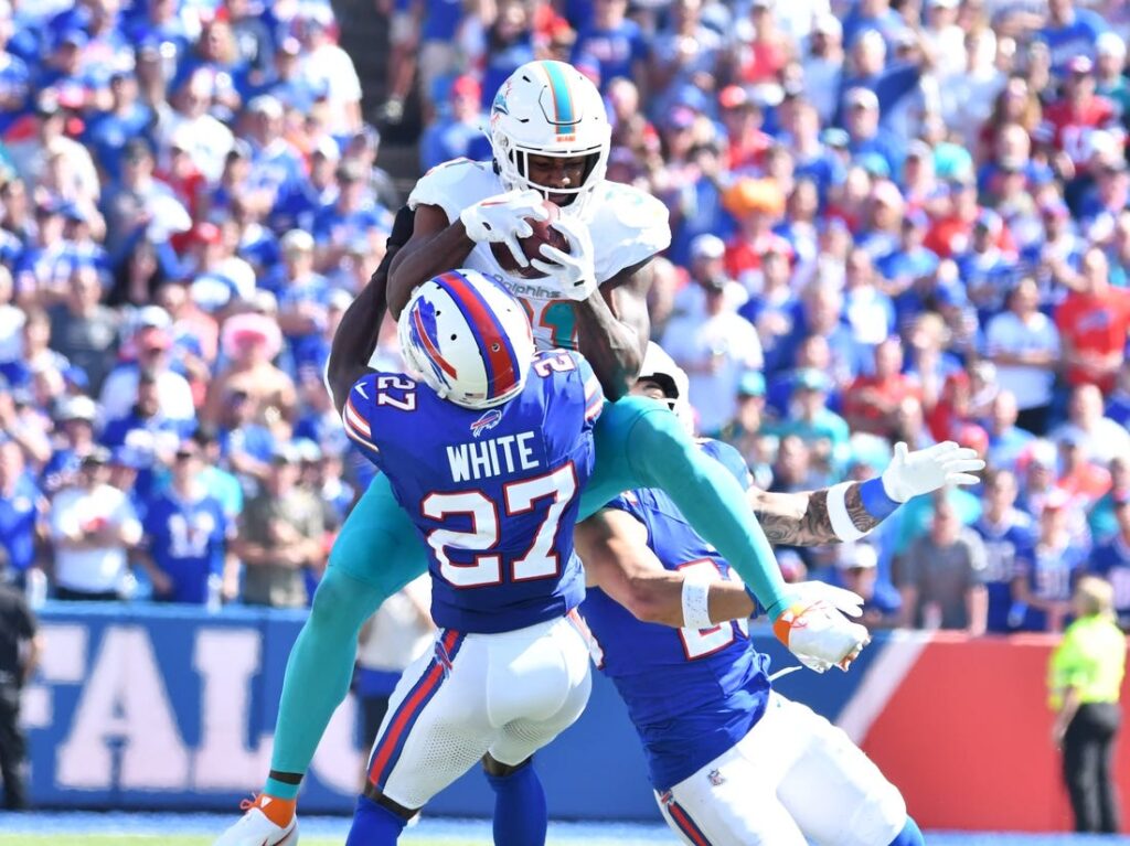 Emotional Buffalo Bills cornerback Tre'Davious White carted off field with  Achilles injury vs. Dolphins 