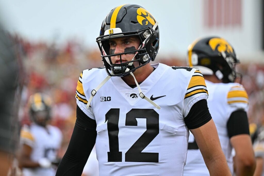 Iowa QB Cade McNamara vows to return in 2024 - Field Level Media ...