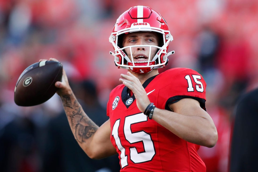 Georgia football QB race is over. Junior Carson Beck is the starter.