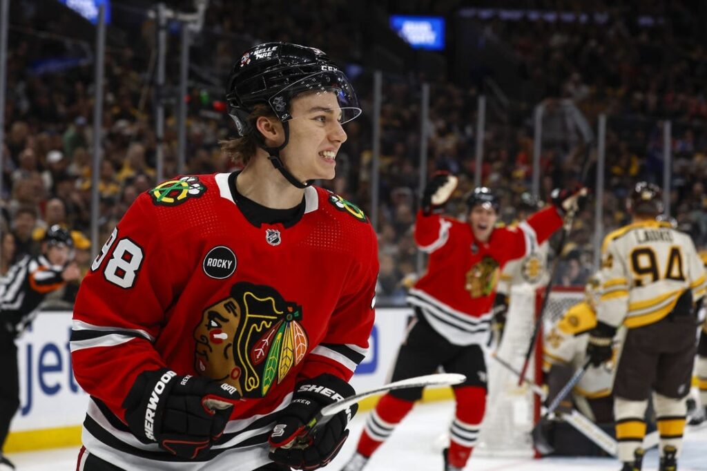 Connor Bedard Dominates, Scores Hat Trick in Blackhawks Debut - The Chicago  Blackhawks News, Analysis and More