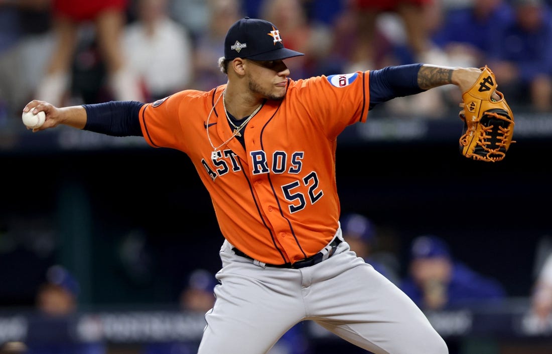 Astros' Bryan Abreu appeals suspension, could pitch in Game 6 of