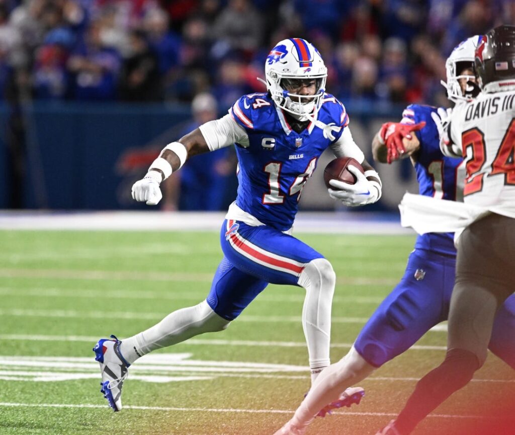 Bills WR Stefon Diggs (back) limited in practice - Field Level Media ...