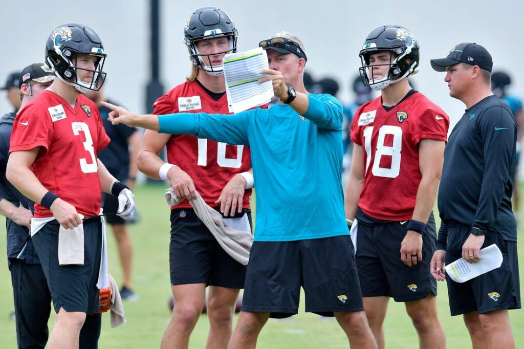 Jaguars Backup QB Preparing To Start With Trevor Lawrence Idle - Field ...