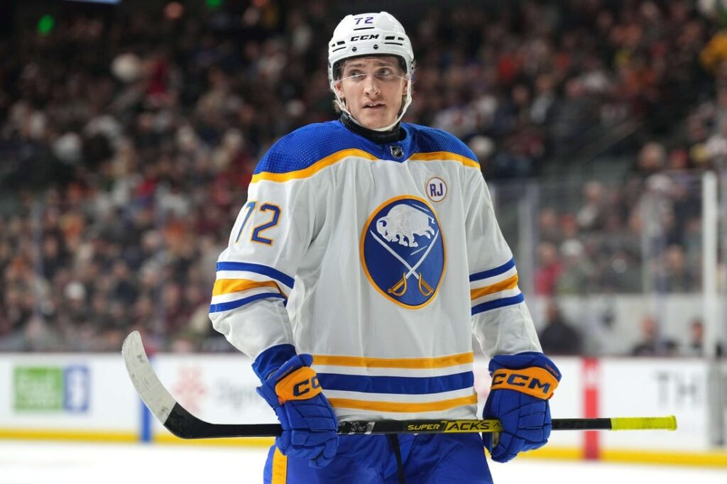 Sabres F Tage Thompson (personal) placed on non-roster list - Field Level  Media - Professional sports content solutions | FLM