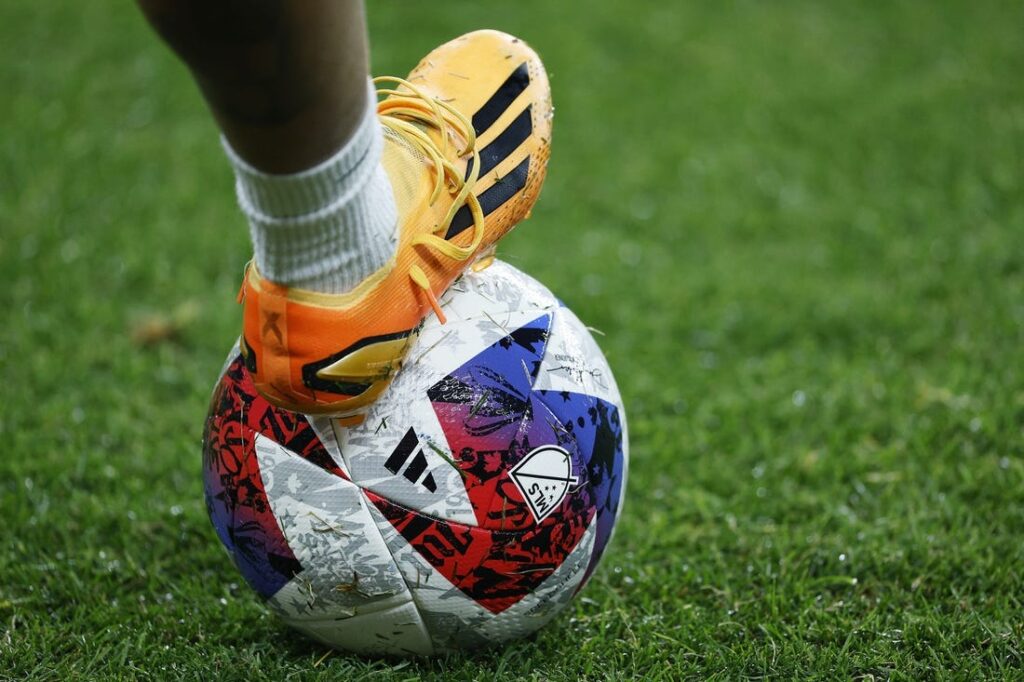 mls soccer balls general view