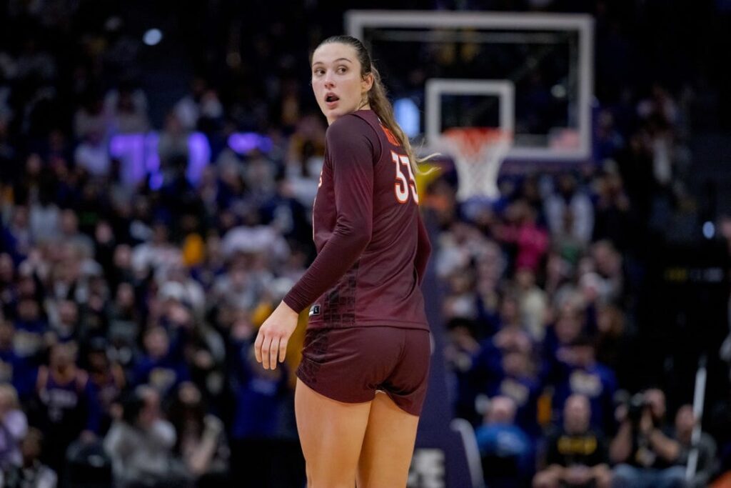 Virginia Tech star Elizabeth Kitley (knee) out for ACC tourney - Field ...