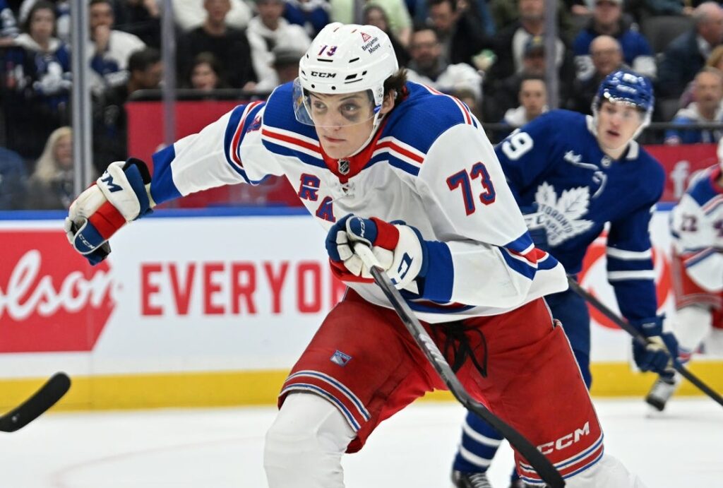 Rangers F Matt Rempe Faces Hearing For Elbowing - Field Level Media ...