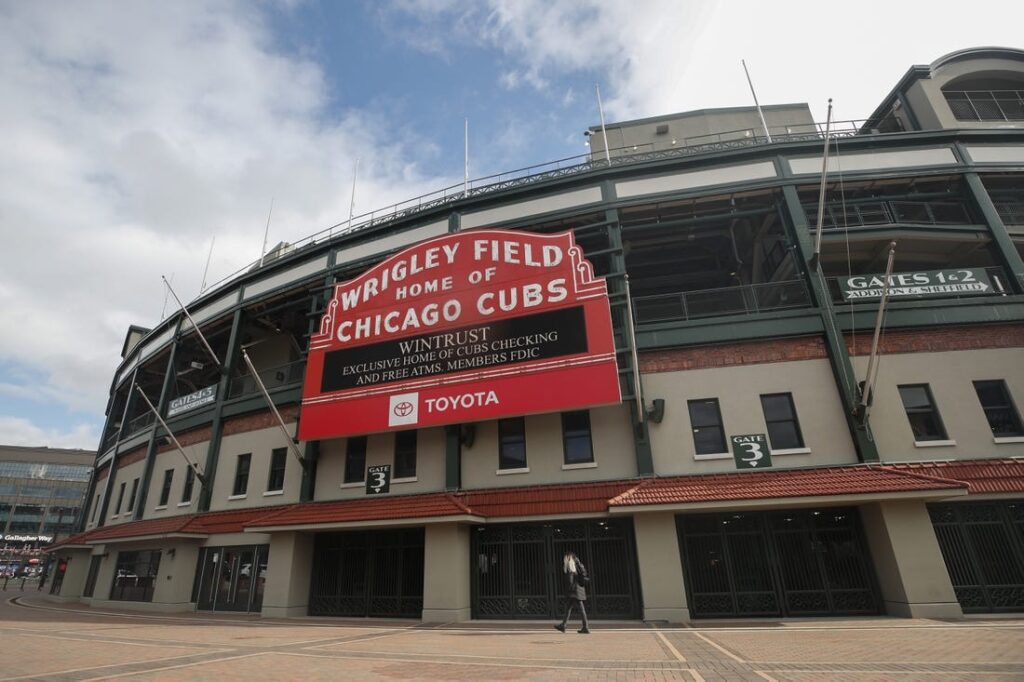 chicago cubs wrigley general view