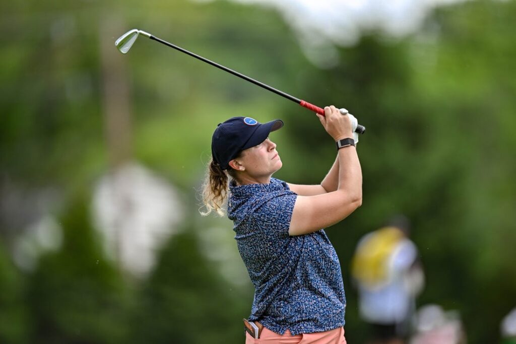 Lauren Coughlin in front, Nelly Korda right behind at Chevron - Field ...