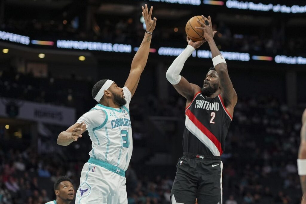 hornets, trail blazers