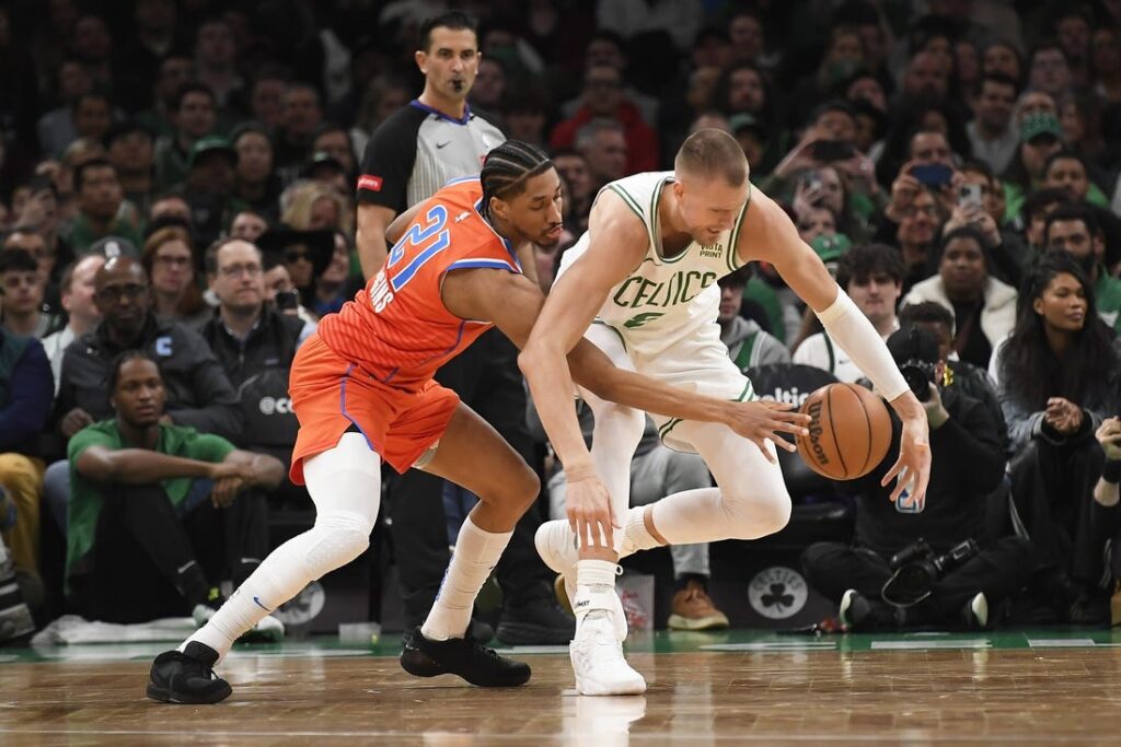 Celtics crush Thunder, clinch No. 1 overall seed - Field Level Media -  Professional sports content solutions | FLM
