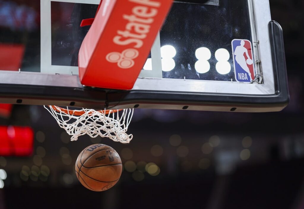 nba logo view