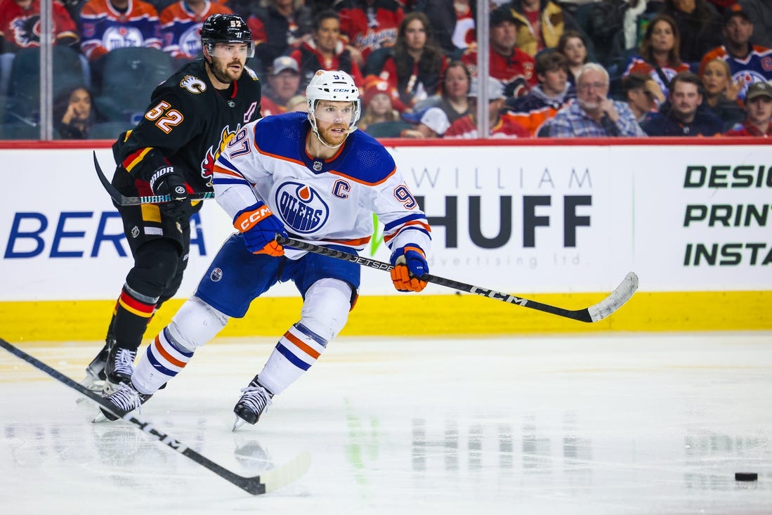 NHL Roundup: Connor McDavid Nears Milestone As Oilers Trim Flames ...