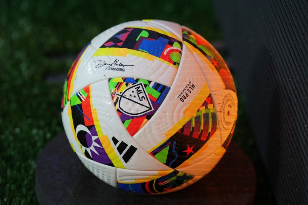 mls soccer balls general view