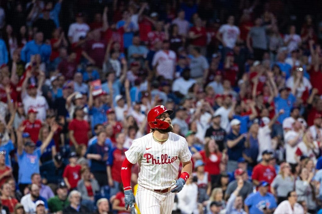 Bryce Harper's grand slam powers Phillies past Blue Jays - Field Level ...