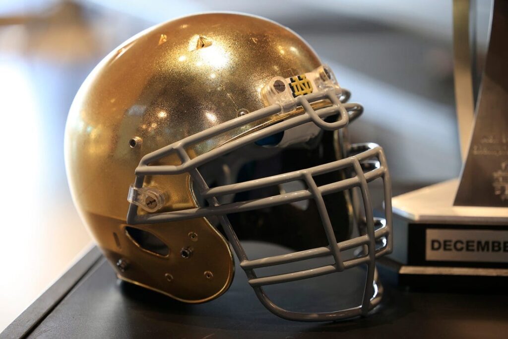 notre dame helmet