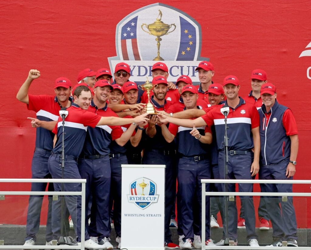 ryder cup trophy whistling