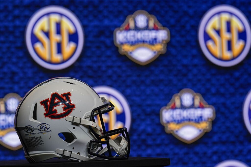 Auburn football helmet