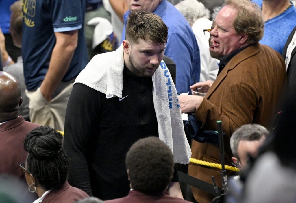 Luka DOncic reacts